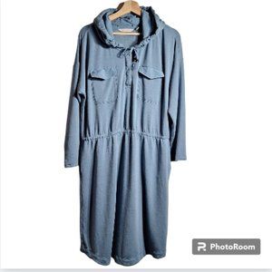 Soft Surroundings Viscose Blend Hooded Dress Size Large